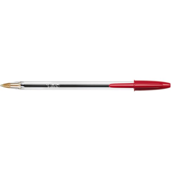 PENNA A SFERA BIC CRISTAL ORIGINAL PUNTA MEDIA 1.00mm COLORE ROSSO