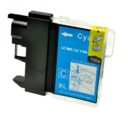 CARTUCCIA COMPATIBILE BROTHER LC980 XL ALTA CAPACITA’ COLORE CIANO