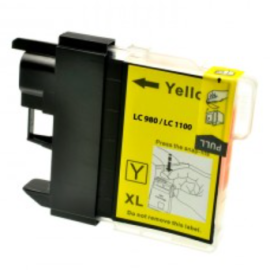 CARTUCCIA COMPATIBILE BROTHER LC980 XL ALTA CAPACITA’ COLORE GIALLO