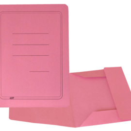 CARTELLA 3 LEMBI CON STAMPA IN CARTONCINO 200gr 25X33 COLORE MAGENTA