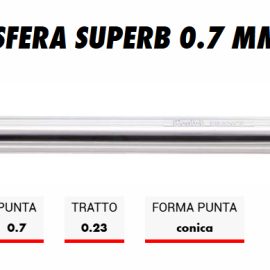 PENNA A SFERA PENTEL SUPERB PUNTA 0.7mm COLORE BLU